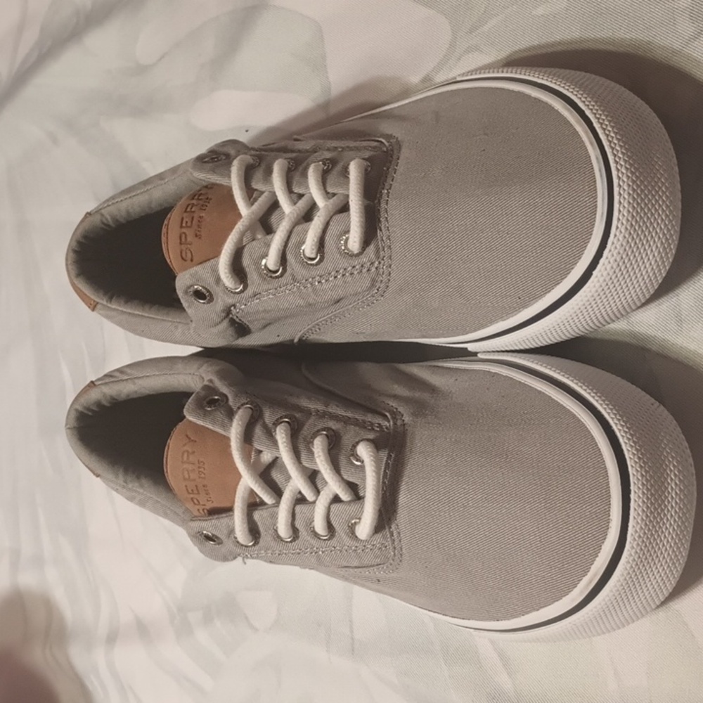Sperry Men's Gray Canvas Shoes